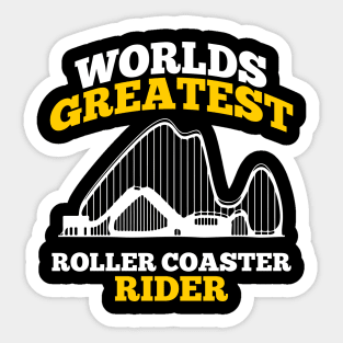 roller coaster rider Sticker